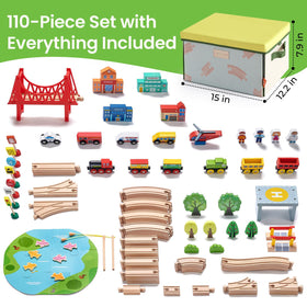 Tiny Land compatible with major brands for easy expansion of the wooden railway.