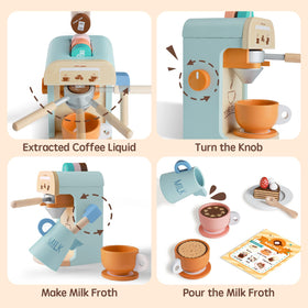 Tiny Land cups promote sharing and interactive serving during pretend cafe sessions