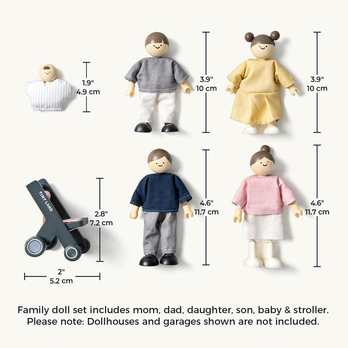 Tiny Land Baby poseable doll encourages caregiving and early pretend play.