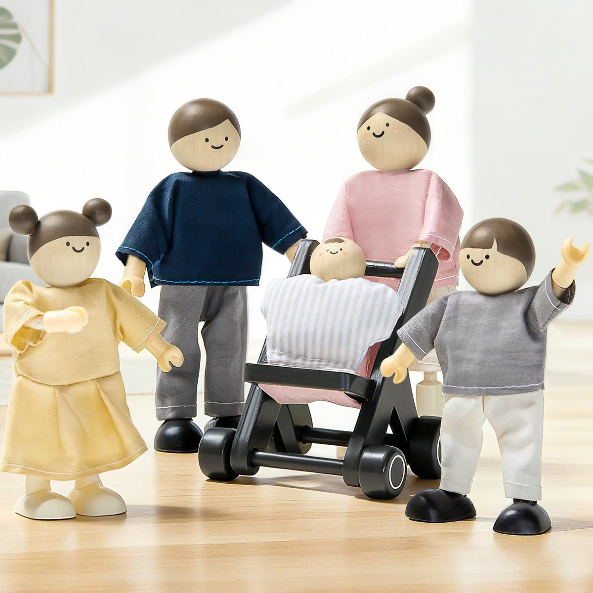 Tiny Land Dad poseable doll for family storytelling and realistic scene setup.