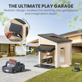 Tiny Land lawn mower toy fosters outdoor-themed imaginative scenarios.