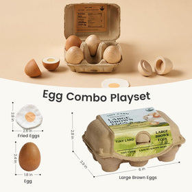 Tiny Land Easter paintable wooden eggs for crafts and decor