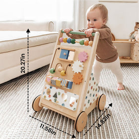 Tiny Land floor-friendly rubber wheels protect surfaces during play