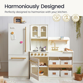 Tiny Land fridge freezer compartment highlighting dedicated space for chilly pretend snacks.