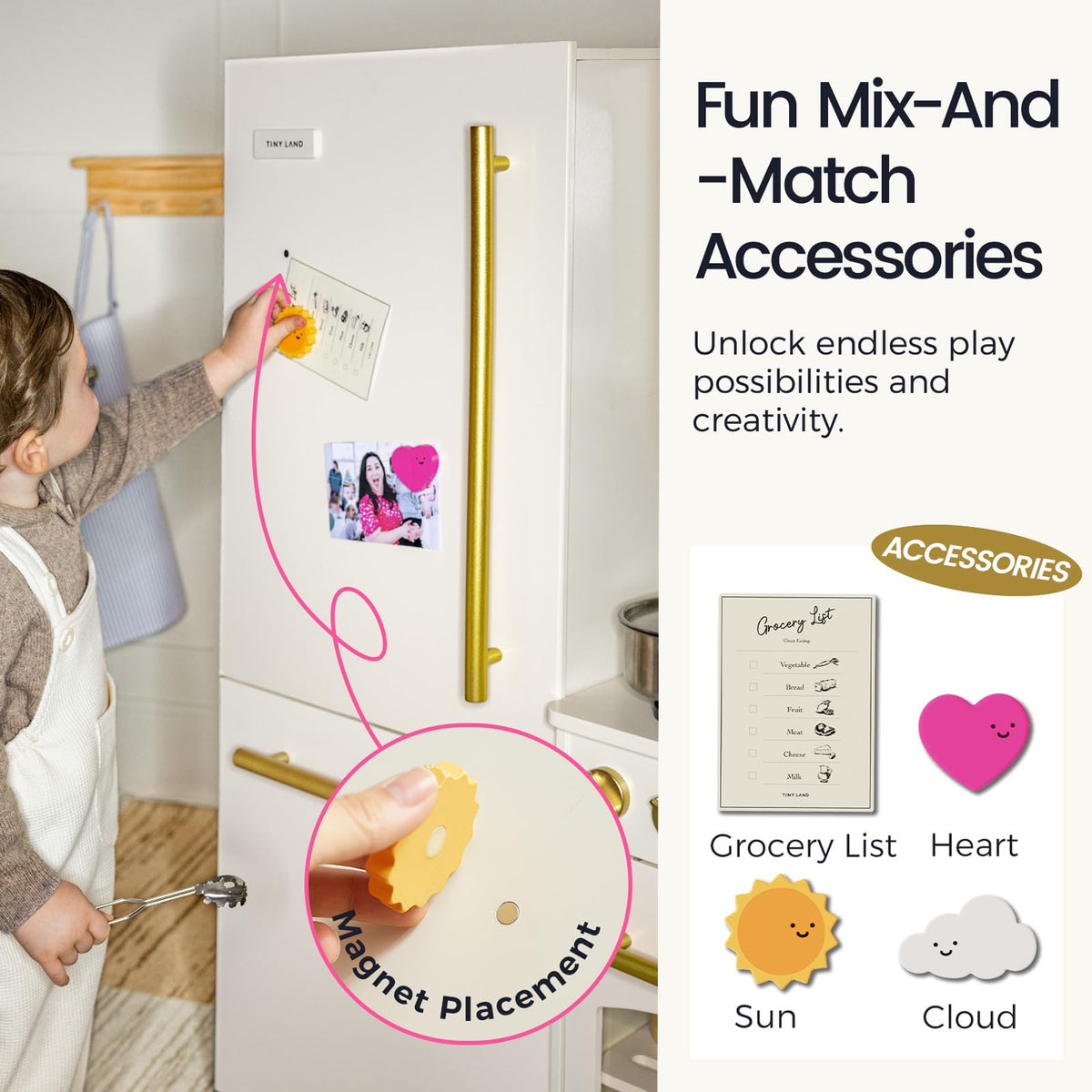 Tiny Land wooden design emphasizes safety with rounded edges and non-toxic paint.