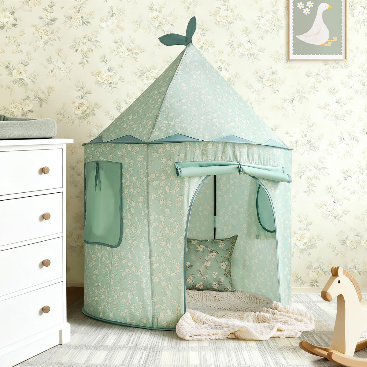 Tiny Land GreenTent compact fold for simple storage and travel.