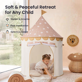Interior view of Tiny Land tent fitting 2–3 kids
