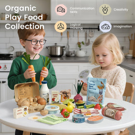 Tiny Land lemon image highlights bright pretend produce for role-play grocery shopping and sensory exploration.