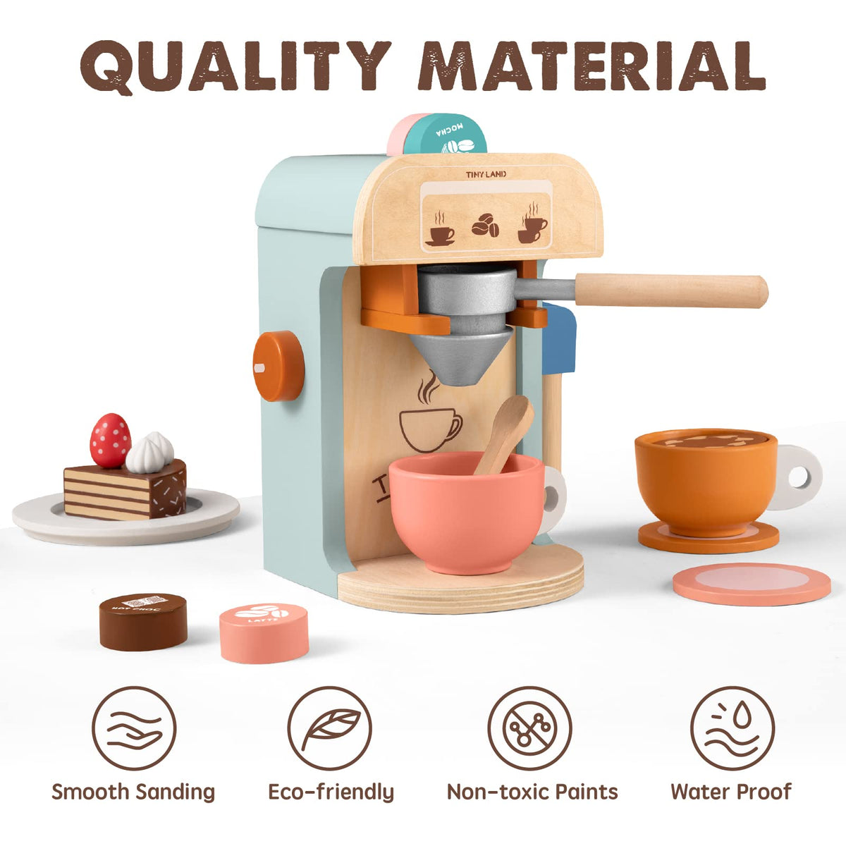 Tiny Land milk jug accessory enables safe pouring in cafe role-play scenarios