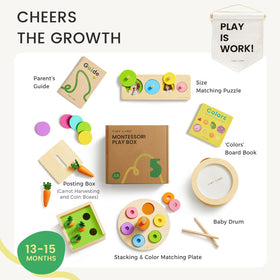 This Tiny Land carrot-harvesting and coin boxes image supports fine motor skills and sequencing.