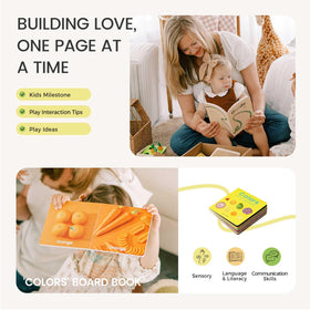 This Tiny Land image shows the included parenting manual guiding thoughtful Montessori play.
