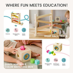 Tiny Land Montessori toy set lacing beads enhance finger dexterity and concentration