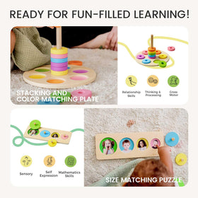 This Tiny Land color board book image introduces color recognition and early literacy cues.