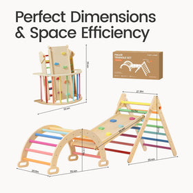 Tiny Land Pikler Set compact storage and quick setup for busy families.