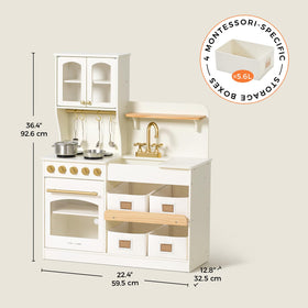 Premium wooden construction by Tiny Land with non-toxic finishes for safe play