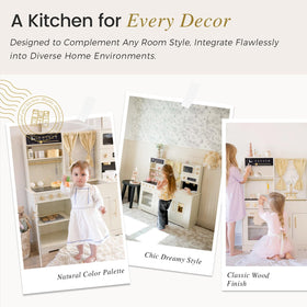 Tiny Land play kitchen sink and faucet simulate real washing and cleanup