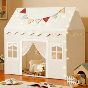 Tiny Land play tent with padded mat and LED lights for cozy play
