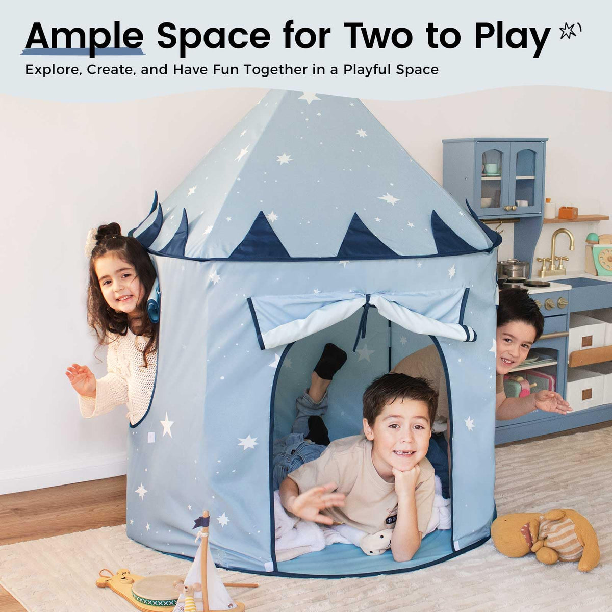 Tiny Land portable baby tent ready for travel or small spaces
