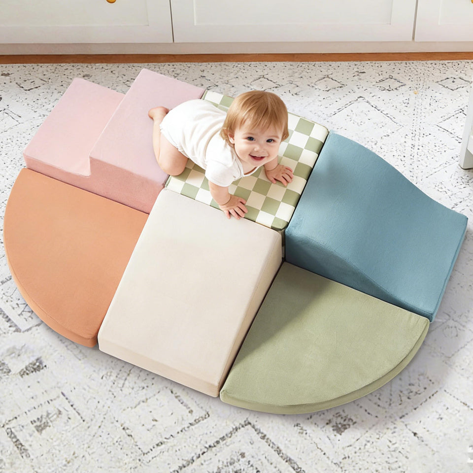 Tiny Land soft foam climbing blocks in hero view for safe indoor exploration.