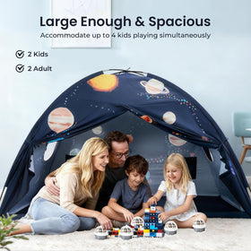 Planet-design of Tiny Land Space Galaxy Bed Tent sparks curiosity
