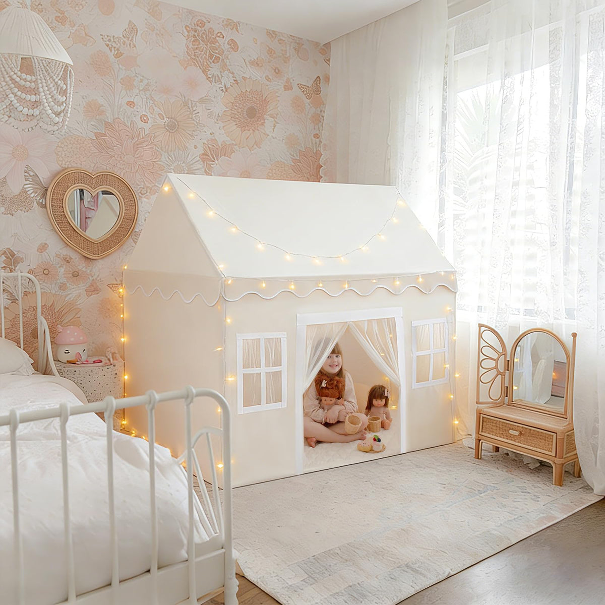Tiny Land play tent offers a spacious interior for kids