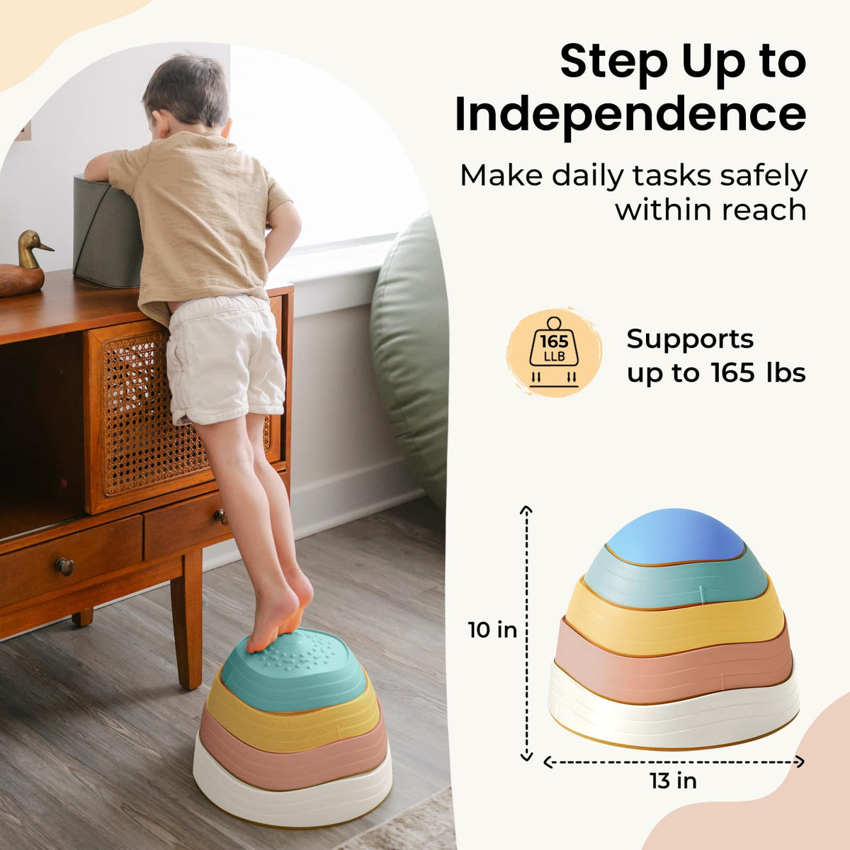 Tiny Land stepping stones family gift idea promoting cooperative play and active learning