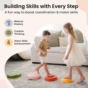 Tiny Land stepping stones help children balance and coordinate through active movement