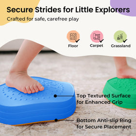 Tiny Land stepping stones are lightweight and durable for easy handling.