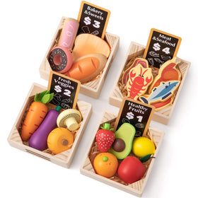 Tiny Land strawberries play food for colorful pretend meals and tea parties.