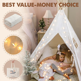 Tiny Land Teepee Tent foldable carry bag makes storage and travel easy.