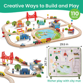 Tiny Land town-scene blocks and magnetic fishing game boost motor skills and problem solving.