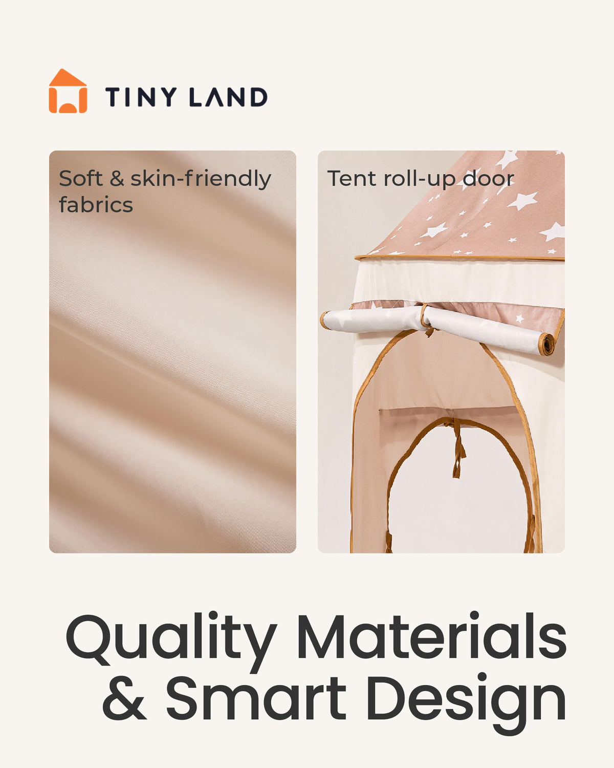 Tiny Land tunnel and tent setup highlighting side mesh for air circulation