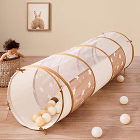 Tiny Land tunnel toy 69x18 assembly in a bright playroom for toddler crawl