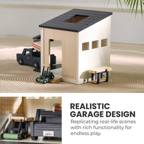 Tiny Land wooden construction materials emphasize durable, safe play.