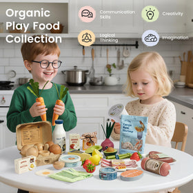 Tiny Land wooden dairy set juice bottle sparks cafe scenes and storytelling