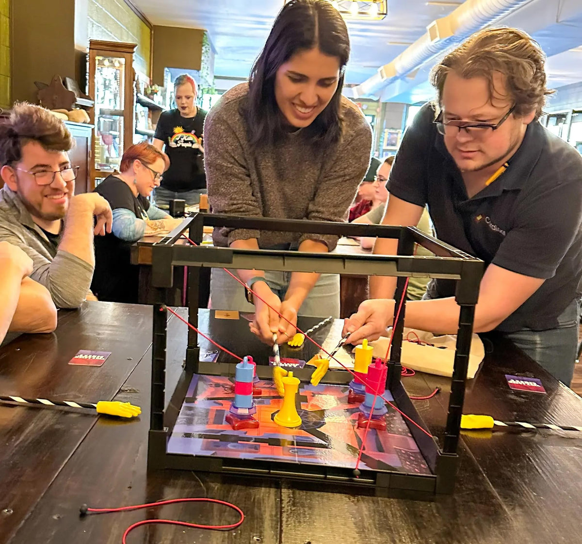Tiny Laser Heist suitable for ages 12 plus on family game nights.
