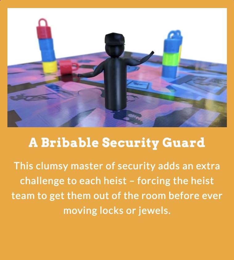 Tiny Laser Heist dexterity cards boost strategy and teamwork.