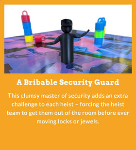 Tiny Laser Heist dexterity cards boost strategy and teamwork.