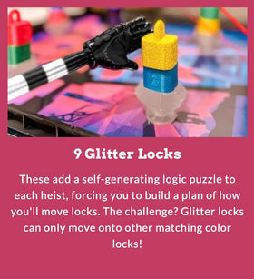 Tiny Laser Heist tiny hands coordinating a precise jewel move.