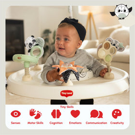 Tiny Love koala bead ball crinkle enhances tactile and fine motor exploration.