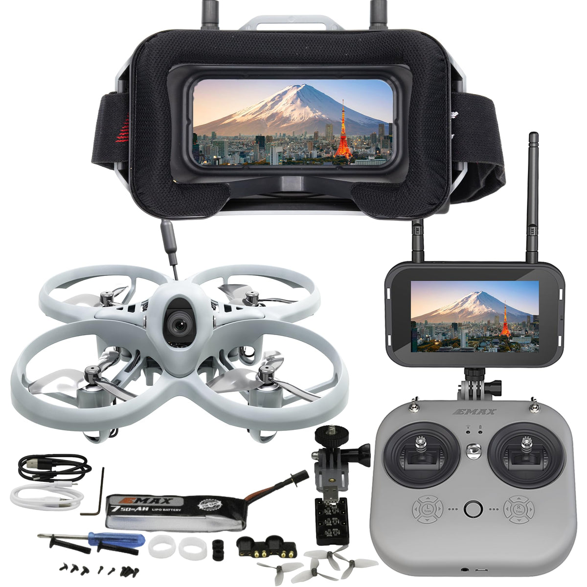 Tinyhawk Lite FPV drone taking off for beginners, showcasing easy handling.
