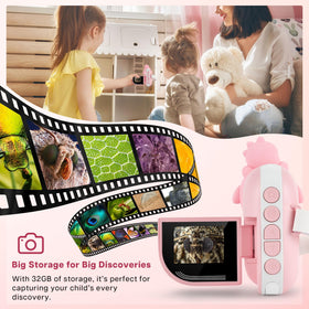 Kid-friendly design fits small hands and easy portability.