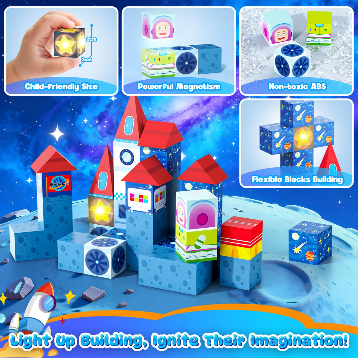TinyTrek travel magnets fit in a backpack for plane, car, or restaurant activities