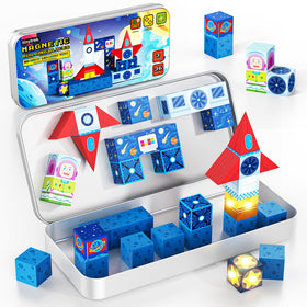 TinyTrek LED glow tiles illuminate vibrant colors for creative play