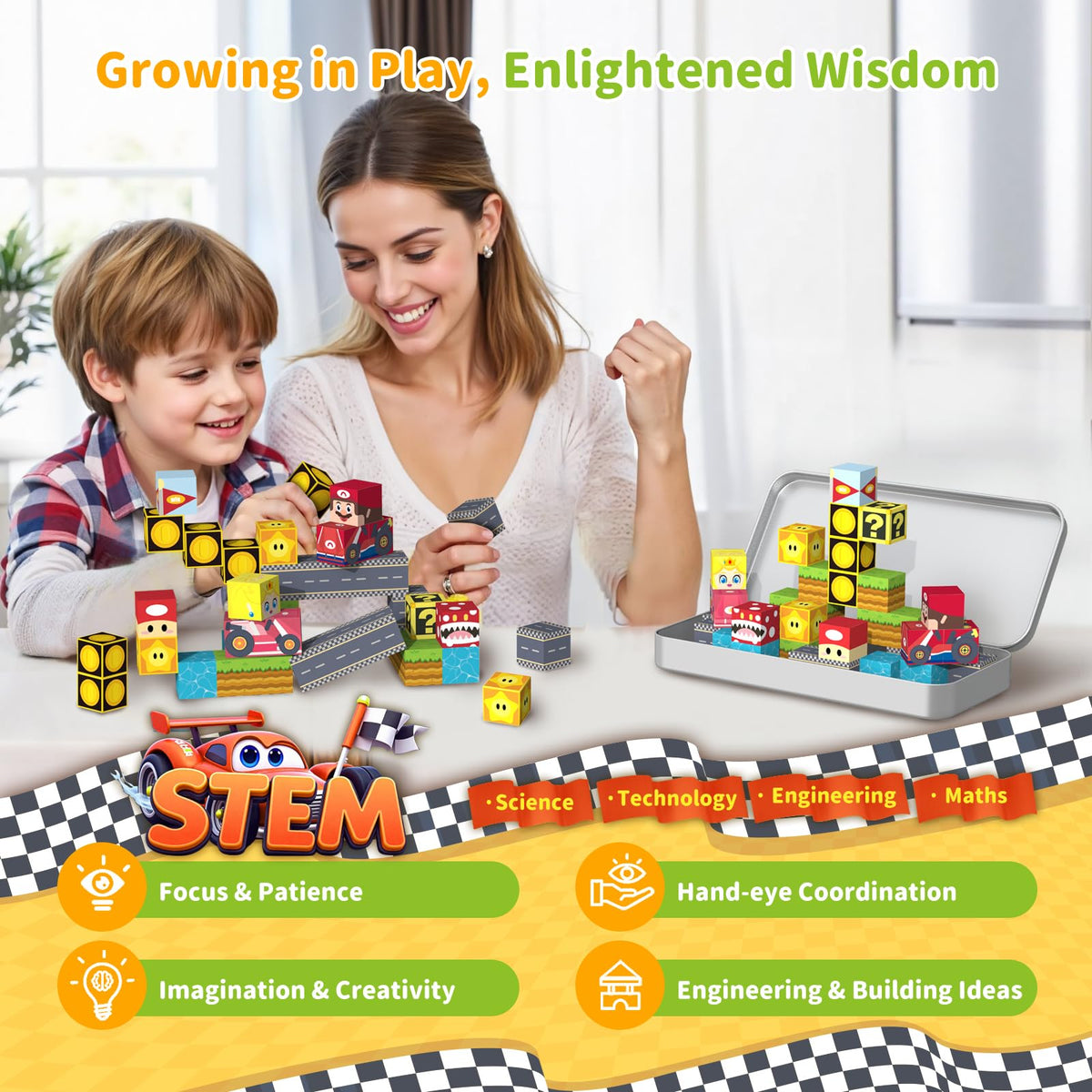 Tinytrek travel-ready toy turns any surface into a creative play area.