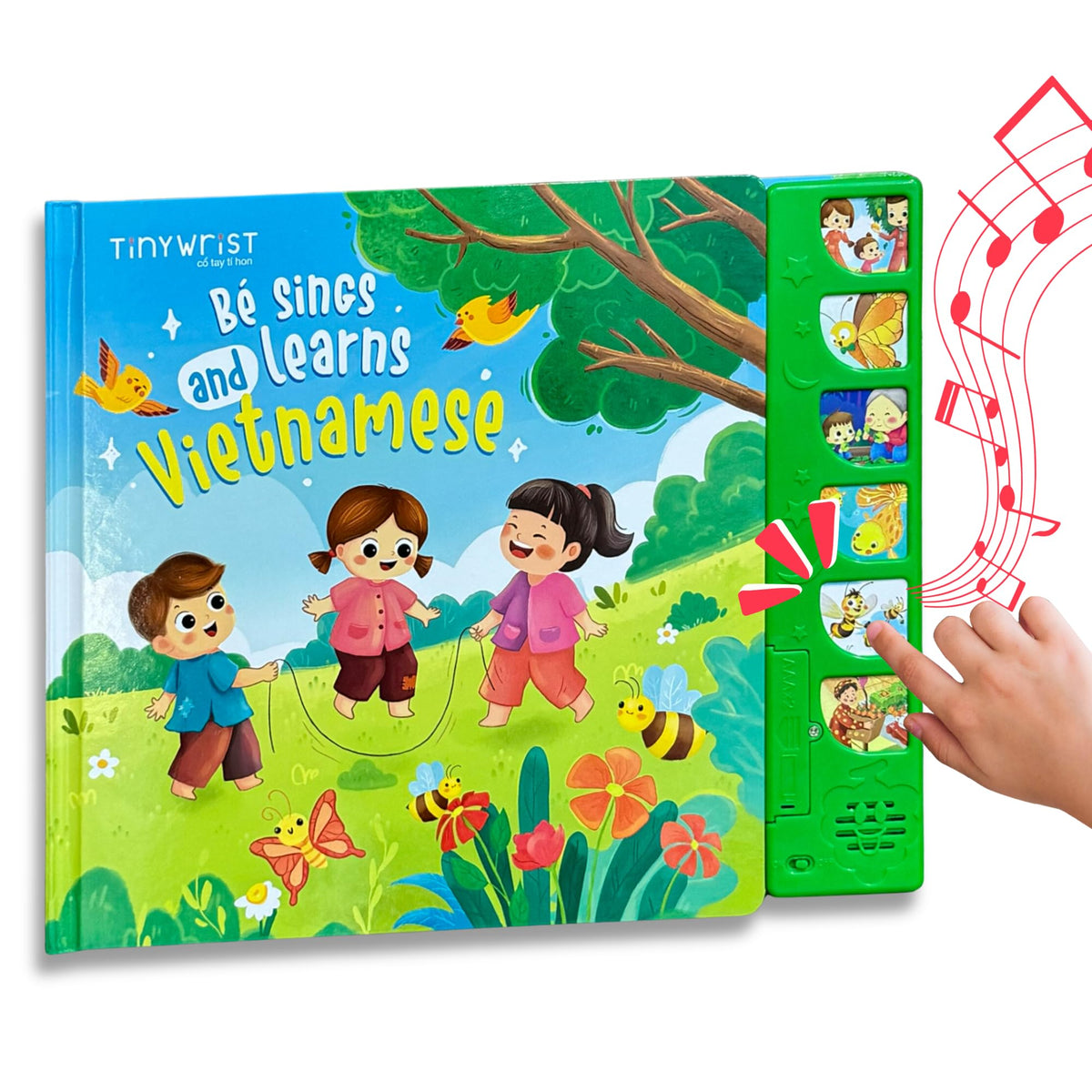 Tinywrist Bé Sings cover with bilingual songs for early language exposure.