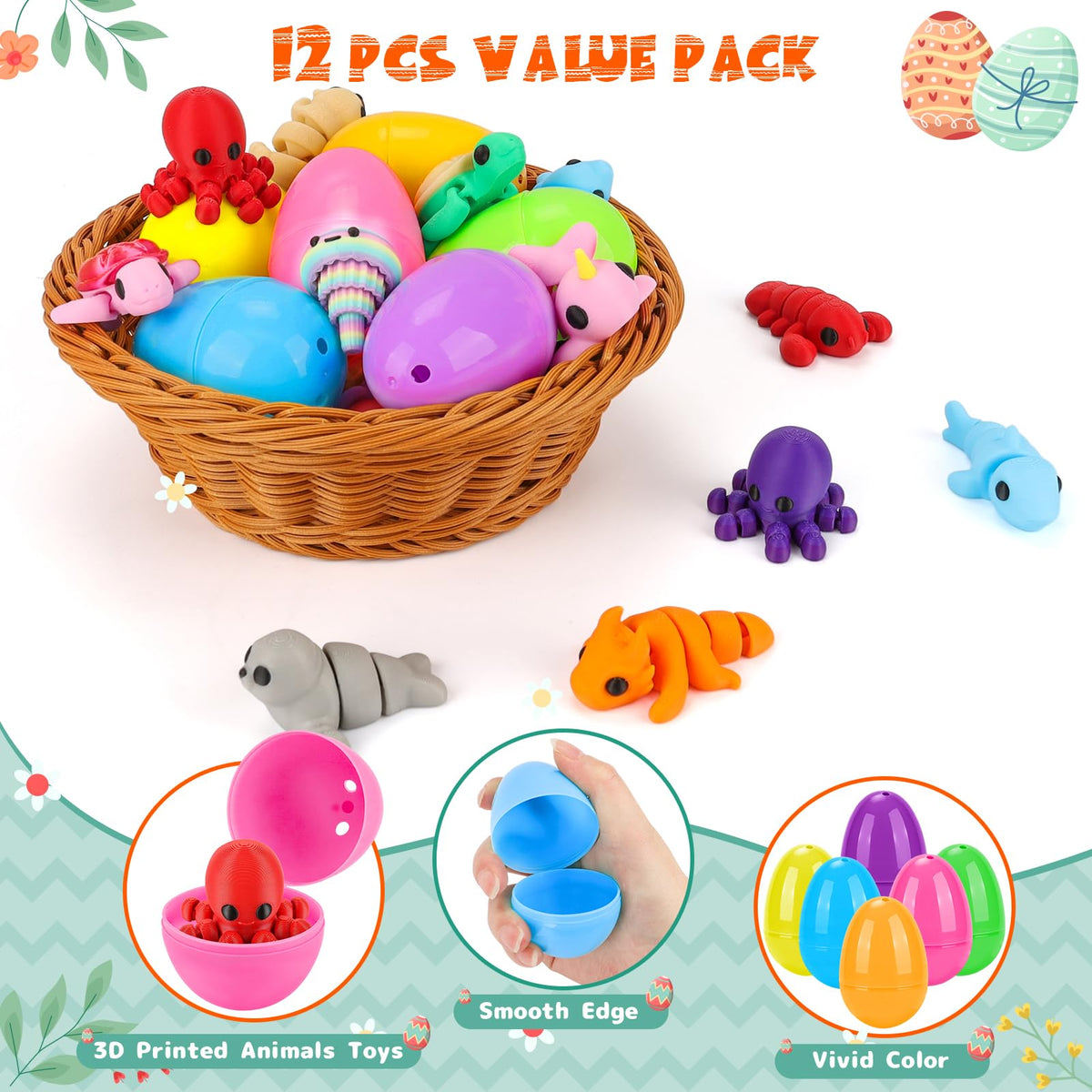 Tiocky durable 3D printed toys crafted for lasting Easter fun.