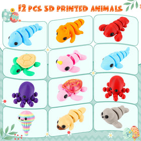 Tiocky 3D-printed mini sea animals wiggle and bend for tactile play.