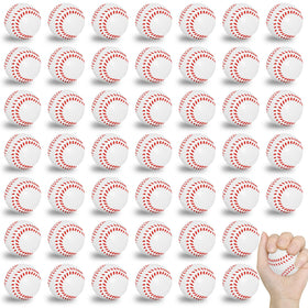 Tiokuko 48pcs mini baseball stress balls for sharing at parties and events.