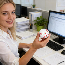 Tiokuko baseball stress balls suitable as pet toys or playful gifts.